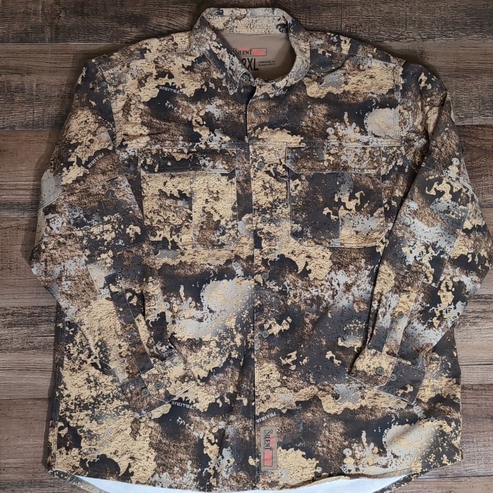 RedHead Silent-Hide Prairie Camouflage Hunting Shirt Cotton Blend 2XL